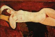 Amedeo Modigliani liggande aktsudie oil painting on canvas
